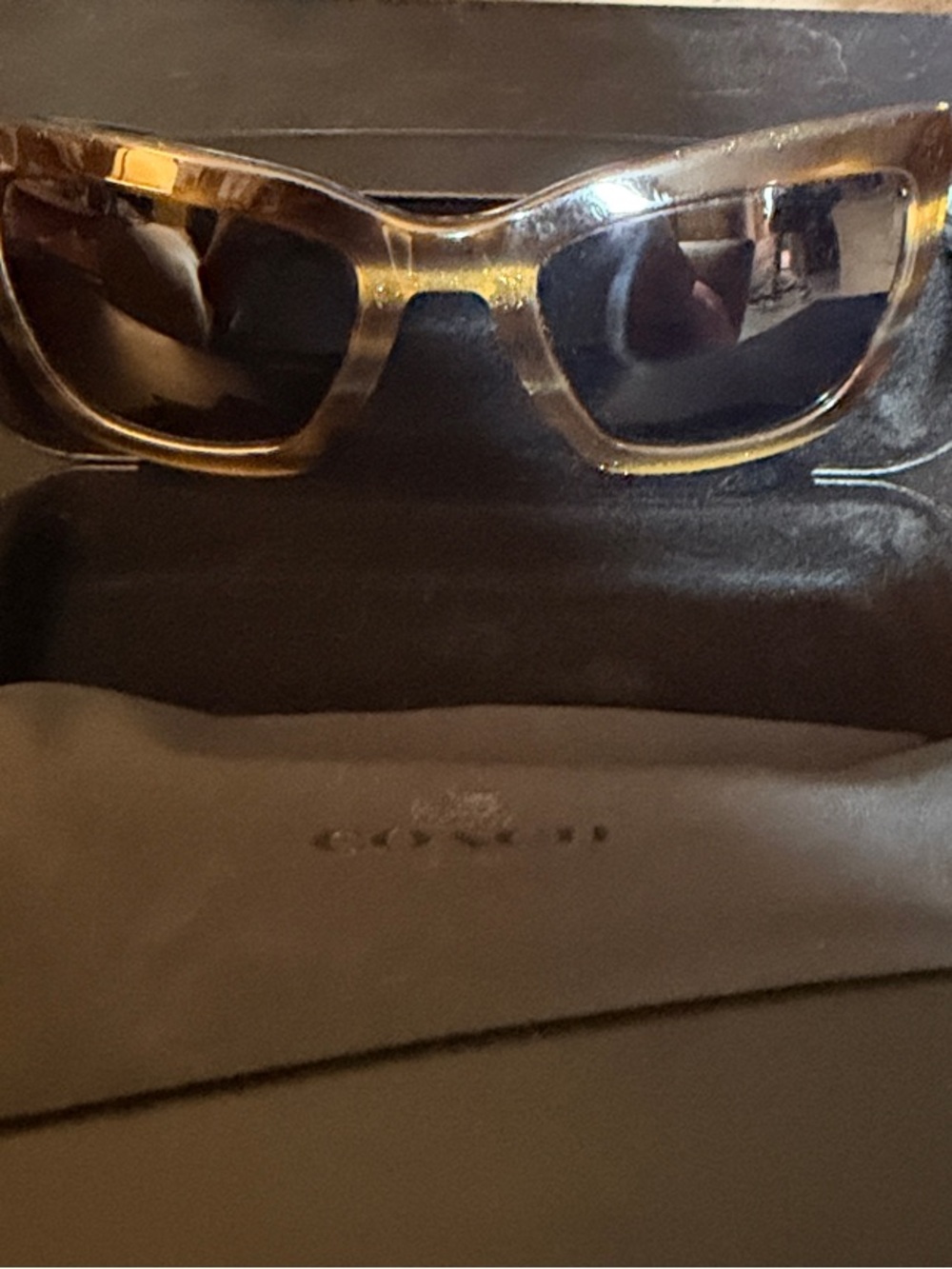 Coach Tortoiseshell Brown Sunglasses